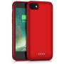 QTshine Battery Case for iPhone 6/6s/7/8, Upgraded [6000mAh] Protective Portable Charging Case Rechargeable Extended Battery Pack for Apple iPhone 6/6s/7/8 (4.7) - Red