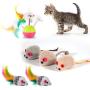 MIBOTE 28 Pcs Cat Toys Kitten Toys Assorted, Cat Tunnel Catnip Fish Feather Teaser Wand Fish Fluffy Mouse Mice Balls and Bells Toys for Cat Puppy Kitty with Storage Bag