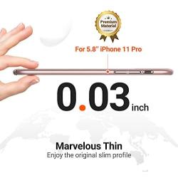 TORRAS Slim Fit iPhone 11 Pro Case, Ultra-Thin Anti-Fingerprints Full Protection Hard PC Cover with Matte Finish Grip for iPhone 11 PRO Case, Rose Gold