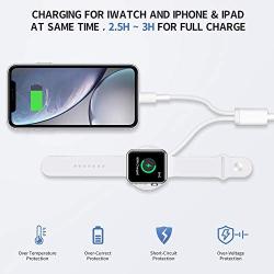 Compatible with iWatch Charger & iPhone Watch Charger {Update Version}, 2 in 1 Wireless Portable Watch Phone Charger Cable for Apple Watch Series 5/4/3/2/1 and iPhone 11/11 Pro/Max/XR/XS/iPad Series