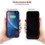 Battery Case for iPhone XR, Feob Upgraded 5500mAh Portable Charging Case Extended Battery Pack for iPhone XR Charger Case (6.1 inch)- Black