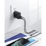 USB C Charger, AUKEY 30W 2-Port iPhone Fast Charger with 18W Power Delivery 3.0, USB C Wall Charger with Foldable Plug, PD Charger for iPad Pro, iPhone SE, iPhone 11 Pro Max, AirPods Pro, Google Pixel