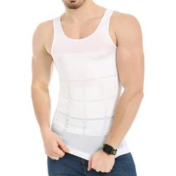 JQ JQAMAZING Mens Slimming Body Shaper Vest Abdomen Slim Shirt Compression Tank Shaperwear