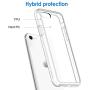 JETech Case for Apple iPhone SE 2020 2nd Generation, iPhone 8 and iPhone 7, 4.7-Inch, Shockproof Bumper Cover, Anti-Scratch Clear Back, HD Clear