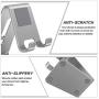 OMOTON Desktop Cell Phone Stand [Updated Solid Version], Advanced 4mm Thickness Aluminum Stand Holder for Switch, Mobile Phone, iPhone 11 Pro Xs Max Xr, Grey