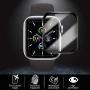 3-Pack Screen Protector for Apple Watch Series 3/2/1 38mm, 3D Curved Edge Anti-Scratch Anti-Bubble Ultra HD Flexible Film Protector with Black Edge for iWatch Series 3/2/1 (38MM)