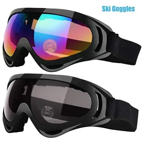 Goggles for Protection,Outdoor Tactical Glasses Snowboard Goggles for Kids, Boys & Girls, Youth, Men & Women, Helmet Compatible with UV 400 Protection, Wind Resistance, Anti-Glare Lenses(2 Pack) Goggles for Protection,Outdoor Tactical Glasses Snowboard Goggles for Kids, Boys & Girls, Youth, Men & Women, Helmet Compatible with UV 400 Protection, Wind Resistance, Anti-Glare Lenses(2 Pack)