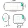 Sew Tech Embroidery Hoops for Brother SE600 PE550D PE535 SE400 PE525 PE540D PE500 SE625 SE425 Innovis Babylock Brother Embroidery Machine Hoop (3in1 Set)