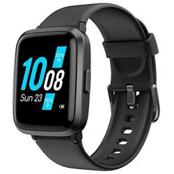 YAMAY Smart Watch 2020 Ver. Watches for Men Women Fitness Tracker Blood Pressure Monitor Blood Oxygen Meter Heart Rate Monitor IP68 Waterproof, Smartwatch Compatible with iPhone Samsung Android Phones