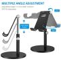 (2020 Upgraded Newest) Tablet Stand, Height Adjustable Desktop Stand Holder, 360 Degree Rotating Aluminum Alloy Cradle Mount Dock for iPhone, Samsung, Smartphone & iPad, Tablet etc (4-13 Screen)