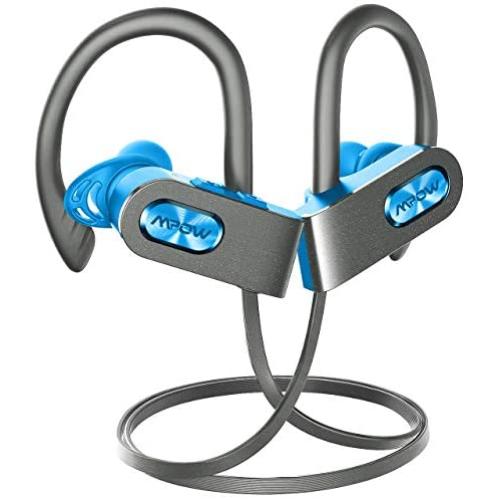 Mpow FLAME2 Bluetooth Headphones Sport, 12Hrs & Bluetooth 5.0 Wireless Sport Earphones, IPX7 Waterproof Bluetooth Headset W/CVC 6.0 Noise Cancelling Mic, Bluetooth Earphones w/Comfort-Slanting, Green