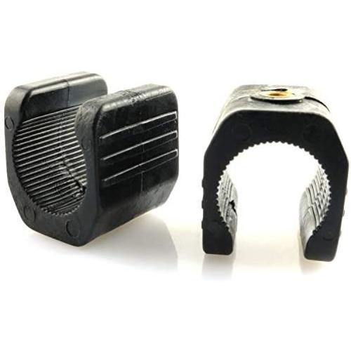 PSCCO 2pcs U Shaped Flashlight Clip Mount Clamp for Tripod Monopod,Bicycle Torch Grip Stand Outdoor Travel Light Lamp Flashlight Holder