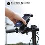 Phone Holder Mount for Bike Handlebar - Lamicall Motocycle Cell Phone Clamp, Scooter Phone Mount for iPhone 11/ iPhone 11 Pro/iPhone 11 Pro Max, Samsung S10 and More 4.7“ - 6.8" Smartphones