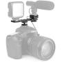 ChromLives Hot Shoe Extension Bar Mount Cold Shoe Extension Flash Bracket Dual Straight Mount Flash Bracket fits Nikon Canon Sony Olympus DSLR Camera Camcorder DV