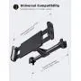 Car Headrest Mount, Lamicall Tablet Headrest Holder - Stand Cradle Compatible with Devices Such as iPad Pro Air Mini, Galaxy Tabs, Other 4.7-10.5" Cellphones and Tablets - Black Car Headrest Mount, Lamicall Tablet Headrest Holder - Stand Cradle Compatible with Devices Such as iPad Pro Air Mini, Galaxy Tabs, Other 4.7-10.5" Cellphones and Tablets - Black