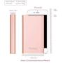 Portable Charger Yoobao Power Bank Apple & Micro Input 8000mAh Compact Powerbank External Cellphone Battery Backup Pack Compatible iPhone X 8 7 6 Plus Android Smartphone Samsung Galaxy etc- Rose Gold