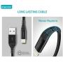 iPhone Charger 6ft, Apple MFi Certified Lightning Cable, Braided Nylon High-Speed Cable for iPhone 11/11 Pro/11 Pro Max/X/XS/XR/XS Max/8/7/6/5S/SE, AirPods/Pro, iPad Mini/Air and More - Black