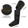 QUINEAR Leg Massager for Circulation, Foot Calf & Thigh Wraps Massage Helpful for Muscles Relaxation and Pain Relief - 3 Modes & 3 Intensities Include 2 Extensions
