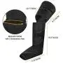 QUINEAR Leg Massager for Circulation, Foot Calf & Thigh Wraps Massage Helpful for Muscles Relaxation and Pain Relief - 3 Modes & 3 Intensities Include 2 Extensions
