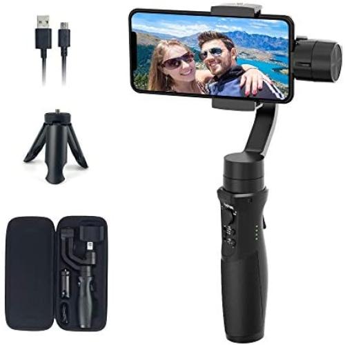 Gimbal Stabilizer for iPhone 11 Pro/Xs/XR Android Smartphone Gimbal, for Vlogger Youtuber Live Video Sports Inception Mode Face Object Tracking Motion Timelapse Hyperlapse, hohem iSteady Mobile Plus