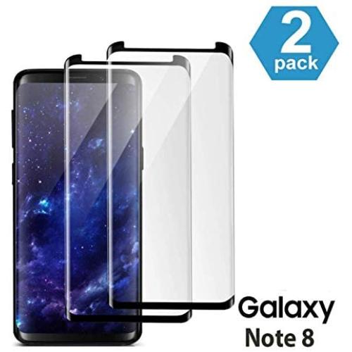 Galaxy Note 8 Screen Protector, (2-Pack) Tempered Glass Screen Protector [Force Resistant up to 11 pounds] [Full Screen Coverage] [Case Friendly] for Samsung Note 8