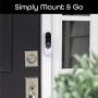 Geeni QUICKPEEK Smart Doorbell Camera 1080p Chime – No Hub, Easy Wireless Install and Set Up, Includes Rechargeable Battery, Motion-Activated Alerts, Requires 2.4 GHz Wi-Fi, White