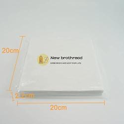 New brothread Tear Away Machine Embroidery Stabilizer Backing 8&quotx8" - 100 Precut Sheets - Medium Weight 1.8 oz- Fits 4x4 and 6x6 Hoops