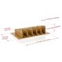 Prosumers Choice Natural Bamboo Charging Station Rack Valet Dock Organizer for Smartphones and Tablets