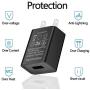 Fast Rapid Charger Adapter，[UL Listed] JDHDL USB Wall Charger Adapter and 10-Feet Micro USB Data Cable Kit Compatible with Android Smartphones, Kindle, Tablets & Other Micro USB Devices (Black)