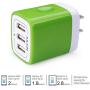 USB Charging Block, Ailkin 3.1A Fast USB Charger Adapter Charging Plug Cube Compatible iPhone X/8/7/6s/Plus, iPad Pro/Air 2/Mini, LG, HTC, Samsung and More Android, Type C, iOS Smart Phones Charger