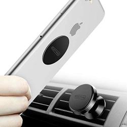 TORRAS Magnetic Car Mount, 360° Rotation Air Vent Cell Phone Holder Cradle Compatible for iPhone 11 Pro Max/Xs/Xs Max/XR/X / 8/7 Plus, Galaxy S20 / S10+ / S9+ and More - Black