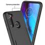 SunRemex Moto G Power Case with Tempered Glass Screen Protector,Moto G Stylus Card Holder Case Kickstand with Credit Card Protective Wallets Cover for Moto G Power/Moto G Stylus Phone (Black)