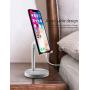 Cell Phone Stand, Adjustable Phone Stand for Desk, Aenfor Adjustable Cell Phone Stand Compatible with Phone 11 Pro Xs Xs Max Xr X 8, iPad Mini, Nintendo Switch, Tablets (7-10"), All Phones, White