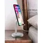 Cell Phone Stand, Adjustable Phone Stand for Desk, Aenfor Adjustable Cell Phone Stand Compatible with Phone 11 Pro Xs Xs Max Xr X 8, iPad Mini, Nintendo Switch, Tablets (7-10"), All Phones, White