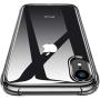 CANSHN iPhone XR Clear Case, Protective Heavy Duty Case with Soft TPU Bumper [Slim Thin] Case for iPhone XR 6.1 Inch (2018)-Black
