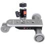 Smart Electric Camera Slider PPL-06S SLR Camera Eectric Mini Five Wheel Video Photography Track Guide for Canon Nikon Sony Digital SLR Camera and Smartphone