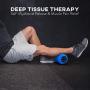 Professional Vibrating Peanut Massage Ball - Deep Tissue Trigger Point Therapy, Myofascial Release - Handheld, Cordless - 4 Intensity Levels - Dual Lacrosse Ball Vibration Massager - Blue