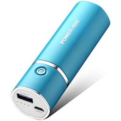 [Upgraded] POWERADD Slim 2 Most Compact 5000mAh External Battery 2.1A Ouput Portable Charger with Smart Charge for iPhones, iPad, Samsung Galaxy, HTC and More - Blue
