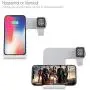 FACEVER 2 in 1 Wireless Charger Stand Dock Fast Qi Phone iWatch Charging Station Compatible for Apple Watch Series 1 2 3 4 5 iPhone 11 Pro Max X XS XR 8 8 Plus Samsung S9 S10, White FACEVER 2 in 1 Wireless Charger Stand Dock Fast Qi Phone iWatch Charging Station Compatible for Apple Watch Series 1 2 3 4 5 iPhone 11 Pro Max X XS XR 8 8 Plus Samsung S9 S10, White