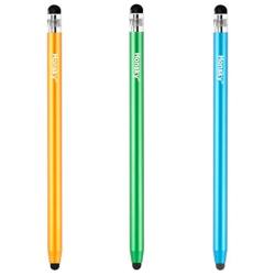 Honsky Cell Phone Stylus, Tablet Stylus for Touch Screens: Universal Slim Long Metal Pencil-Like Stylist Pens, Tablet Pen, Touchscreen Stylus Pen - Blue, Champagne, Green - Cylinder, 3 Packs