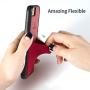 Sinjimoru iPhone SE 2020 / iPhone 8/7 Case with Card Holder, Card Wallet Cell Phone Case Cover for Apple iPhone SE 2/8 / 7. Sinji Pouch Case, Red.