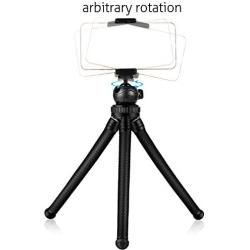 HOMEMO Phone Tripod Mount Stand Camera Holder Compatible with iPhone 11/11 Pro/11 Pro Max/X/Xs/XR Xs Max /8 7 7 Digtal Camera Galaxy s20 s20+ S20Ultra s10 Plus S9+ S8 S7 S7 Edge Camera and More Black