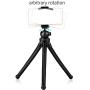 HOMEMO Phone Tripod Mount Stand Camera Holder Compatible with iPhone 11/11 Pro/11 Pro Max/X/Xs/XR Xs Max /8 7 7 Digtal Camera Galaxy s20 s20+ S20Ultra s10 Plus S9+ S8 S7 S7 Edge Camera and More Black