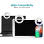 QIAYA Selfie Light Ring Lights LED Circle Light Cell Phone Laptop Camera Photography Video Lighting Clip On Rechargeable