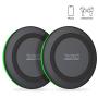 Yootech [2 Pack] Wireless Charger,Qi-Certified 10W Max Wireless Charging Pad Compatible with iPhone SE 2020/11/11 Pro/11 Pro Max/XR/XS/X/8,Galaxy S20/Note 10/Note 9/S10,AirPods Pro(No AC Adapter)
