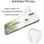 Unov Case Clear with Design Slim Protective Soft TPU Bumper Embossed Pattern [Support Wireless Charging] Cover for iPhone XR 6.1 Inch(Cactus Succulents)