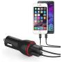 Anker 24W Dual USB Car Charger PowerDrive 2 + 3ft Micro USB to USB Cable Combo for Galaxy S7/S6/Edge/Plus, Note 5/4, LG, Nexus, HTC and More, Black