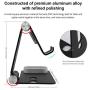 Cell Phone Stand and Watch Stand,Universal Desktop Stand Holder, Compatible with for for IPad, iPhone 6s 7 8 X Plus, Nintendo Switch (Black)
