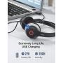 Mpow Bluetooth Headset V5.0 with Dual Microphone, Wireless PC Headphones,CVC8.0 Noise Canceling, On Ear for Computer,Cell Phone, Call Center, Office, Skype, 22 H Talk Time,Soft Earpad (Wired Optional)