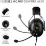 SOMIC G936N Gaming Headset for Xbox, PS4, Phone, Laptop: 7.1 Virtual(NO Drive) 50mm Surround Sound ENC Noise Reduction Ergonomics Design PUBG/LOL/Video Mode Headphone with Mic,3.5MM and USB Plug